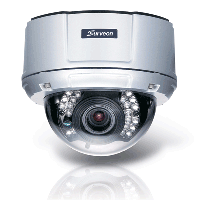 Surveon CAM4371 IP Dome camera Surveon presents CAM4371 full HD vandal-proof dome with Sony Exmor Sensor for outdoor applications