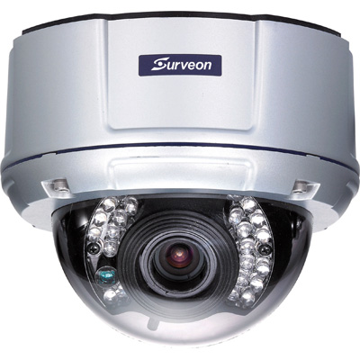 Surveon CAM4571 IP Dome camera Surveon CAM4571 day/night fixed dome network camera with built-in IR illuminators