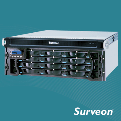 Surveon NVR2000-Ultimate Network Video Recorder (NVR) Surveon Introduces high capacity, configuration and installation-free hardware RAID integrated recording appliances