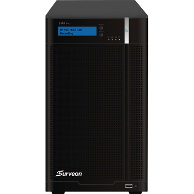 Surveon SMR6032H Network Video Recorder (NVR) Surveon SMR6000H Hybrid-Megapixel RAID NVR features high performance and easy management
