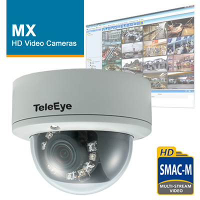 TeleEye MX820-HD IP Dome camera TeleEye turnkey HD surveillance system