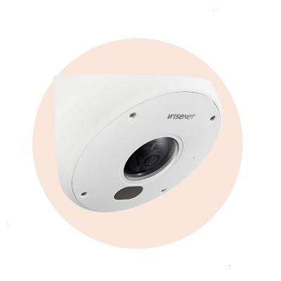 Hanwha Techwin America TNV-7010RC 3MP H.265 NW Corner Mount Camera