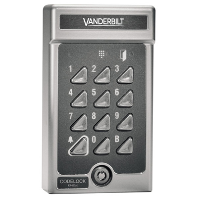 Vanderbilt K44 Duo - Codelock with 30 codes Electronic keypad Vanderbilt (formerly known as Siemens Security Products) K44 Duo Programmable Codelock For One Or Two Doors