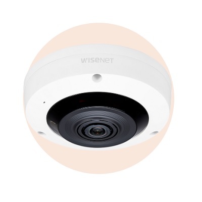 Hanwha Techwin America XNF-8010RW 6MP Sensor Fisheye Camera