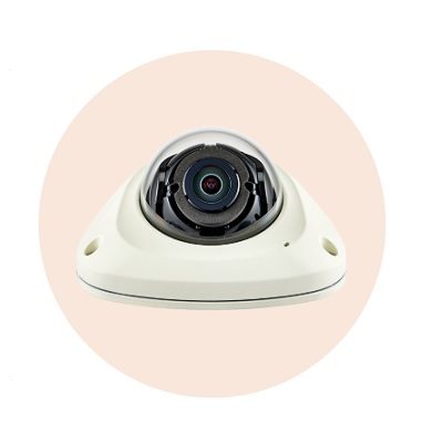 Hanwha Techwin America XNV-6012 2M Mobile Vandal-Resistant Network Flat Camera