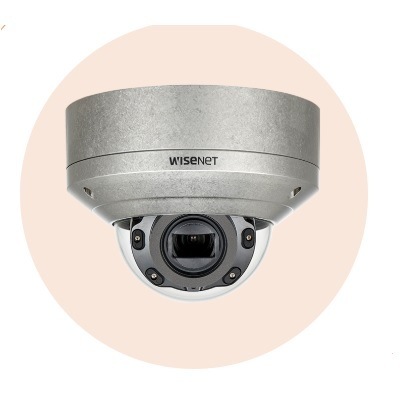 Hanwha Techwin America XNV-6080RS 2M Stainless Vandal-Resistant Network IR Dome Camera